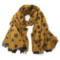 Femmes Cachemire Sentiment Alike DOT Impression Stole Châle Wraps Scarf (SP279)